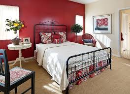 bedrooms that bring home the romance of red
