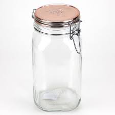 sourdough starter jar copper lid 1