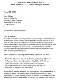 When writing a cover letter, be sure to reference the requirements listed in the job description. Graphic Designer Cover Letter Sample Letters Examples