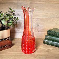 Vintage Glass Fingers Vase Japan Retro