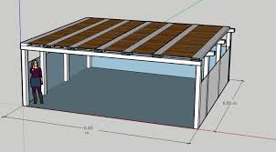 double carport with deck above