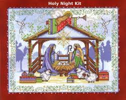 Holy Night Cross Stitch Kit Embroidery Patterns By Joan Elliott