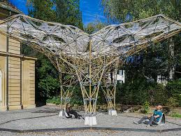 digital methods to build bamboo pavilion