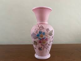 Antique Pink Bristol Glass Vase