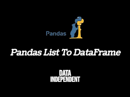 pandas list to dataframe how to