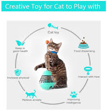 Eur 9.54 to eur 11.69. Cat Toys Interactive Food Dispenser Cat Feeder Iq Treat Ball Adjust Noneandyou