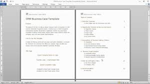 Crm Business Case Template A Formal Communications Document