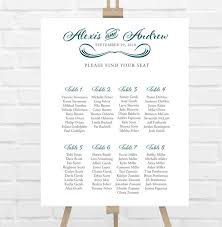 Seating Chart With Design Service Af101 Wedding Seating