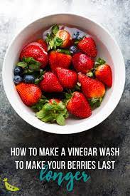 how to make vinegar fruit wash sweet