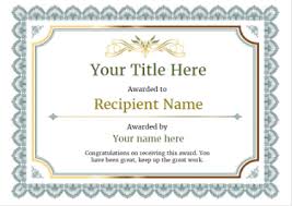 As a token of appreciation and excellent certificates are awarded to deserving recipients in different environments. Free Certificate Templates And Awards Free Certificate Templates