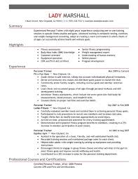 Unforgettable Personal Trainer Resume Examples To Stand Out