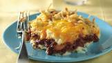 barbecued beef and potato casserole