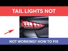tail lights not working but brake