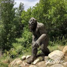 Life Size Bronze Bigfoot Garden Statue