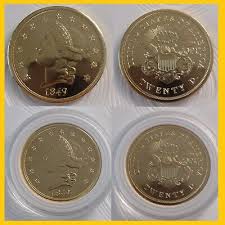 1849 twenty dollar gold coin copy gsc