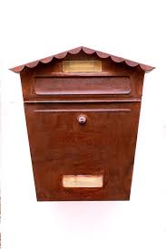 Photo Antique Brown Letter Box
