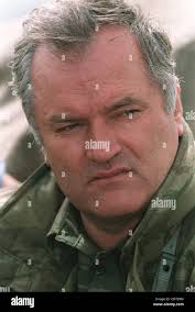 FILE PHOTO - Fugitive Bosnian Serb war crimes suspect RATKO MLADIC has been  arrested in Serbia after 16 years on the run. Mladic, 69, was found in the  village of Lazarevo in