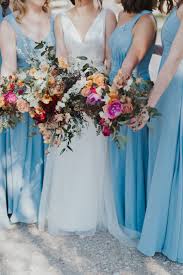 Light Blue Bridesmaid Dresses Nashville Barn Wedding