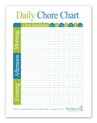 Free Printable Daily Chore Chart Time Warp Wife
