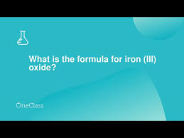 what is the formula for iron iii oxide