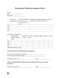 This company travel policy template is ready to be tailored for your company's needs and should be considered a starting point for setting up your employment policies. Free Employee Reimbursement Form Pdf Word Eforms