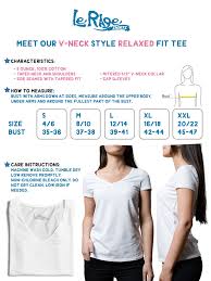 Size Chart Ladies V Neck Lerage Shirts Small Lerage Shirts