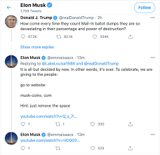 He has previously questioned the legitimacy of bitcoin as a viable alternative to fiat currency, but that stance seemed to change earlier this month in a reply to a. Verified Elon Musk Twitter Account Celebrates Election With Crypto Scam Tech