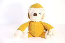 trouva yellow monkey soft toy