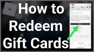 how to redeem roblox gift card you