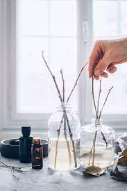 a reed diffuser with essential oils