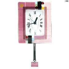 Pendulum Wall Clock Murrina Pink