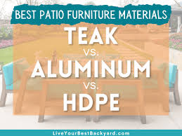 vs aluminum vs hdpe patio furniture