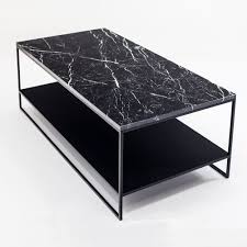 Black Marble Coffee Table By Marquinia