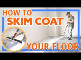 skim coat your floor with epoxy