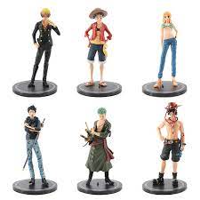 6pcs/nami Sanji Zoro Ace One Piece Figure Anime Toy Model 18cm | Fruugo UK