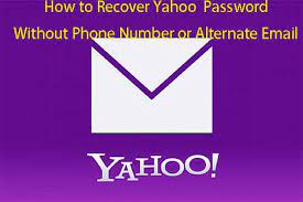 recover yahoo pword without phone