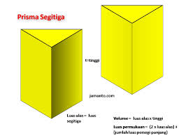 Sebuah prisma mempunyai tinggi 10 cm. Prisma Segitiga Rumus Volume Luas Permukaan Contoh Soal Jawaban