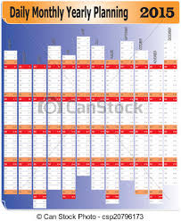 Daily Monthly Yearly 2015 Calendar