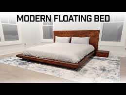 how to modern floating platform bed
