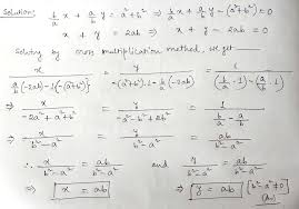 Solve By Cross Multiplication Method B