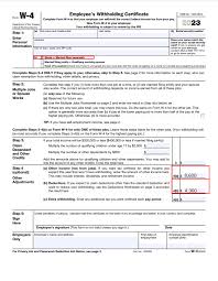 2023 new federal w 4 form what to
