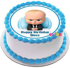 #crazy_delish #bossbaby check out this cool baby boss birthday party! Order Baby Boss Photo Cake Online Birthday Cake In Chennai Free Home Delivery Evibe In