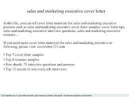 Sample Manager Cover Letters Letter Executive Samples Resume And