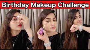 birthday makeup challenge