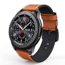 Swees Leather Bands Compatible For Gear S3 Frontier Classic And Galaxy Watch 46mm Genuine Leather 22mm Strap Replacement Wristband For Samsung Gear