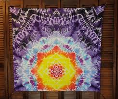 Tie Dye Tapestry Mandala Sunset Tiedye