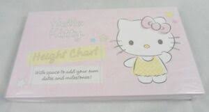 Details About Hallmark Hello Kitty Card Height Chart Wall Mounted Growth Chart New