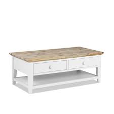 Florence White Coffee Table With 2