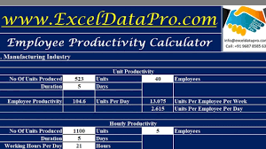 Download Employee Productivity Calculator Excel Template