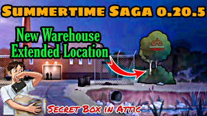 Summertime saga apk has a stunning design with animated kind of graphics which make the game more attractive. Summertime Saga 0 20 5 Update New Warehouse Extended Location Secret Box In Attic Youtube